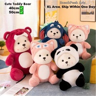 SneakPeek Arts 40cm 50cm Boneka Beruang Cute Teddy Bear Plush Doll Cotton Soft Material Toys Patung 