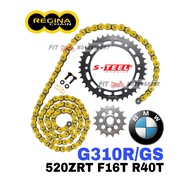REGINA BMW G310R G310GS 520 Sprocket Chain Z Ring Rantai Spoket Zring Z-ring ZRA ZRT ORIGINAL Regina