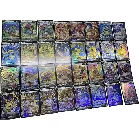 151Pcs/set Ptcg Generation 1 Baroque Church Style Silver Hot Color Flash Card Charizard Diy Anime Co