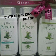 👍 Sutra Avera Bath Set (Combo Aloe Vera Shower Gel + Shampoo + Soothing Gel)