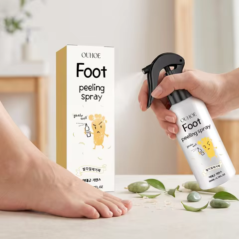 200ML Foot Exfoliating Spray Gentle Moisturizing Nourishing Pores Enhance Smoothness Softening Glow 