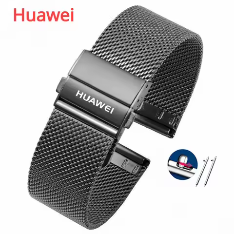 Huawei Original Milanese Steel Strap Watchband for Huawei GT3 /GT2/GT4 /GT5 46mm/GT2Pro /20mm 22mm U