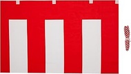 Red and White Curtain KH002-01IN Height 27.6 inches (70 cm) x Length 70.9 inches (180 cm) (1 minute)