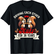 Couples Married 36-Year Funny 36Th Wedding Anniversary Unisex T-Shirt