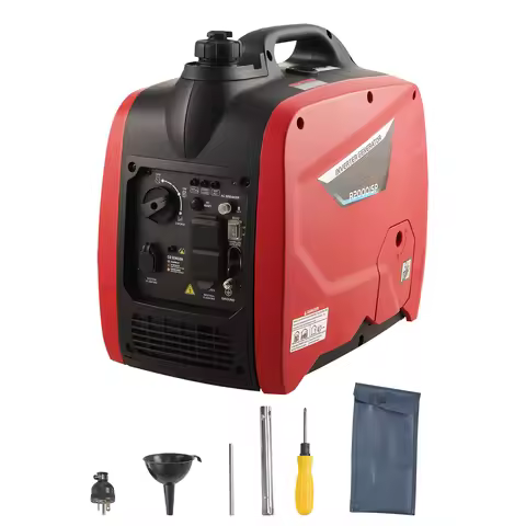 SucceBuy Inverter Generator 2900W Peak Watt Compact and Lightweight Design-Stable Power CO Sensor fo