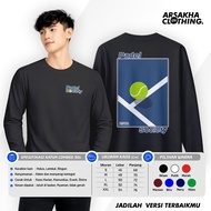 Padel Society Long Sleeve T-Shirt Padel Community A3 Cotton Combed 30s NC DTF Screen Printing Arsakh