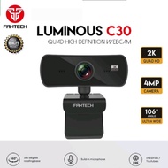 Fantech Webcam Luminous C30 Quad High Def 1440P( 2k QHD / 4 MEGAPIXEL / 30FPS )