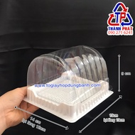 50c Hộp H22 đựng bánh bông lan cuộn - Hộp nhựa bánh bông Lan cuộn ngắn - Hộp bánh bông Lan nhỏ H22