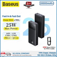 Baseus 20000mAh 25W Power Bank/ Powerbank/ 1 YEAR SG Warranty