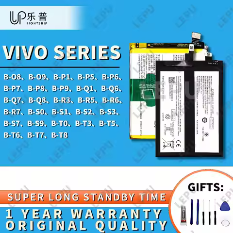 IQOO 11 8 9 PRO Z6 NEO5S Replacement Battery VIVO X60 S9E Y73S V21 Y53S T1X X70 Phone Battery VIVO X