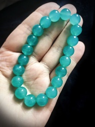 [退坑平賣] 天然水晶手鏈手串 金魚膠花天河石茶晶極光23紫鈦紫晶金字塔紫水晶菫青石 單圈桶珠方糖切割