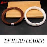 DF HARD LEADER ZENITH FISHING LINE JAPAN DUPONT PERAMBUT 40yds TALI PANCING (36METER) BROWN / WHITE