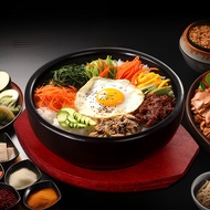[in stock] Korean Style Stone Pot Bibimbap Stone Pot Korean High Temperature Resistant Ceramic Pot O