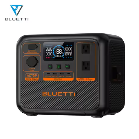 Solar Generator Power Station 1000w AC70p Portable Lifepo4 Battery for Home Emergency Outdoor Campin