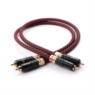 CANARE L-4E6S Hifi Audio Pure Copper HiFi Audio cable RCA Interconnect Cable with WBT-0144 RCA Conne