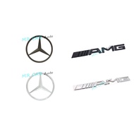 MERCEDES AMG FRONT & REAR BONNET EMBLEM / LOGO / TOP MARK (OEM)