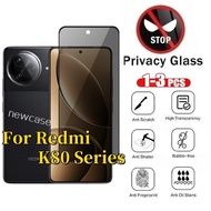 1-3Pcs Privacy Anti Spy Full Screen Protector Tempered Glass For Xiaomi Redmi K80 Pro 5G 2024 K 80 R