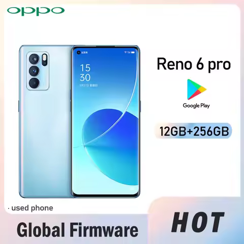 OPPO Reno 6 Pro 5G Global firmware smartPhone MTk Dimensity 1200 12GB 256GB Rear camera 64MP r6p 450