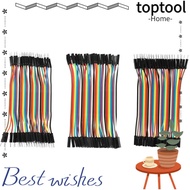 TOPTOOL 3 PCS Breadboard Jumper Wires, M To F / M To M / F To F 40 Pin Dupont Wire, Electronics Prot