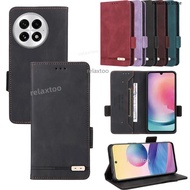 Matte Flip Leather Casing For 1+ OnePlus 13 12 OnePlus13 OnePlus12 1+13 1+12 5G PJZ110 Business Magn