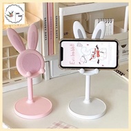 AMZ Cute Bunny Phone Stand Angle Height Adjustable Cell Phone Stand For Desk Thick Case Phone