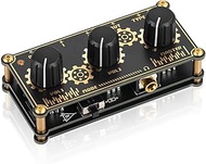 Douk Audio MX3 (2-CH) 2-Channel Line Mixer Headphone Monitoring Studio Recording, Auxiliary, Unpower