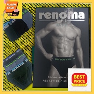 [3 PCS/BOX] RENOMA PARIS PURE MEN'S BRIEF UNDERWEAR