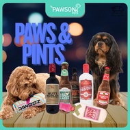 FuzzYard Plush Dog Drinks Toys | 12 Alcoholic Designs with Crinkle Paper Sound