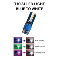 T10 31 LED Light Universal Bulb Car & Motorcycle Super Bright Blue Green Purple Red Yellow To White
