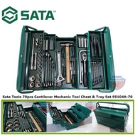 Sata Tools 70pcs Cantilever Mechanic Tool Chest & Tray Set 95104A-70