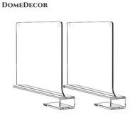 DomeDecor 1 2 4pcs trong suốt kệ tủ quần áo cho tủ quần áo tổ chức quần áo Divider tủ kệ sách Divide