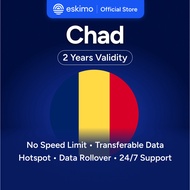 Eskimo Chad eSIM 1-10GB | 2 Year Validity | How to Redeem in Description