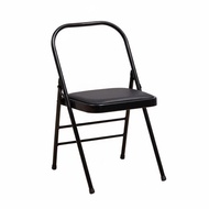 [lzdjlmy2ua] Thickened Frame Iyengar Exercise Chair Portable Iyengar Practice Chair Space-Saving Pad