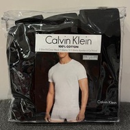 Calvin Klein 3-Pack Slim Fit Crew Neck T-Shirts 男裝黑色短袖T恤底衫