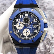Audemars Piguet 2020 Audemars Piguet Royal Oak Offshore Series 26405CE Blue Ceramic Ring Men's Watch Automatic Mechanical