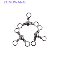 YONGWANG Swivel Ring 50pcs Splitter 3 Way Fishing Swivel