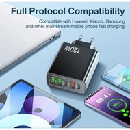 CHARGER HEAD 5 PORT USB C PDSUPPORT FAST CHARGING 120WATT