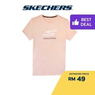 Skechers Women Performance Running Short Sleeve Tee - Sp22q4w357-01l4 Perempuan