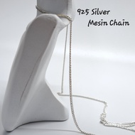 S3712 #925 Silver Necklace (Mesin Chain) 925 Perak Rantai (Mesin Chain)