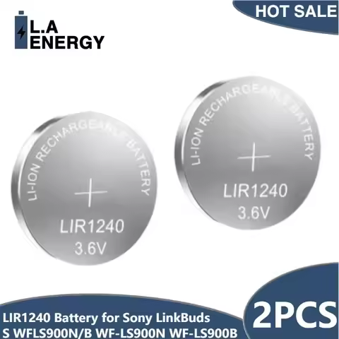 2PCS 55mAh LIR1240 Li-ion Battery for Sony LinkBuds S WFLS900N/B WF-LS900N WF-LS900B Truly TWS Wirel
