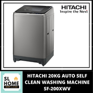 {KL &amp; Klang Valley Area Only}Hitachi SF-200XWV 20KG Top Loading Washing Machine With Auto Self Clean Function