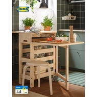 IKEA RESARO Meja Selak Storan Mudah Alih Meja Makan Rumah Kayu Pejal Meja Makan Lipat