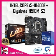 GIGABYTE H510M S2 H510 LGA1200 MOTHERBOARD + Intel 10TH / 11TH GEN CORE I3 / I5 / I7 / I9 / GT710 CPU COMBO PROMO i5-10400F [ i5 10400F ]