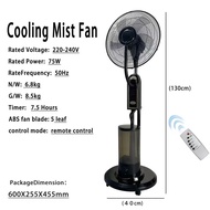 Mist Water Spray Cooling Stand Fan Misting Fan Air Conditioning Humidifier Industrial Stand Fan Mist