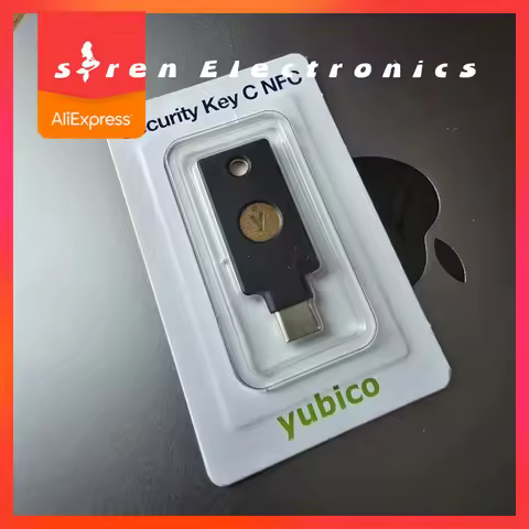 Security Key Series C NFC by Yubico Connected via USB-C Yubikey