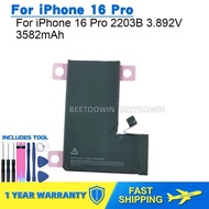 For iPhone 16 Pro 2203B 3.892V 3582mAh Replacement Phone Battery