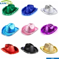 UNIIS Light Up Cowgirl Hat, Comfortable Composite Space Cowgirl Hat, Durable Shiny EVA LED Cowboy Ha