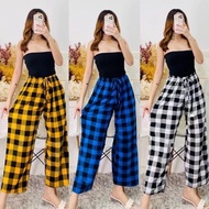 Checkered Cotton Pajama Pants For Women SleepWear High Quality#2