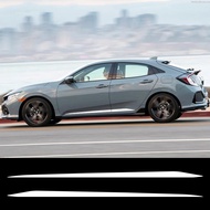 2Pcs Car Side Door Skirt Stickers For Honda CIVIC FK7 FK8 Si FL5 Type R Racing Stripe Style Vinyl De