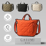 Puffy Tote Bag Square Heidi College Shoulder Bag Square Puffer Bag Korean StyleNilon